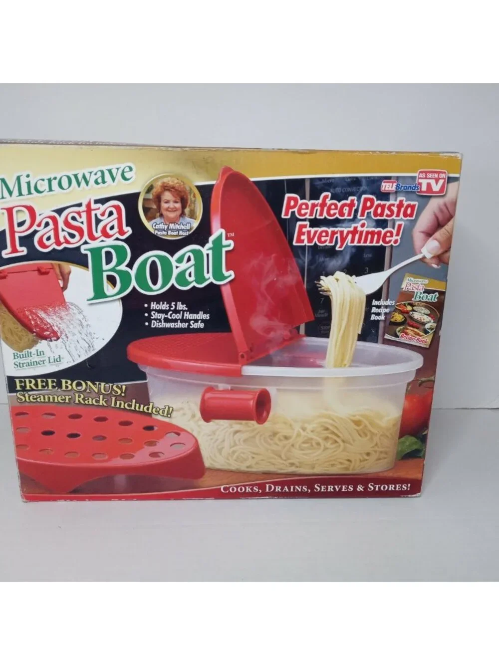 Microwave PASTA BOAT by Telebrands As Seen On TV Perfect Pasta